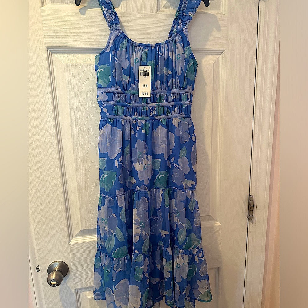 Abercrombie kids  floral print dress 11-12